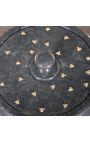 Empire style golden bee drageoir in black/grey marble