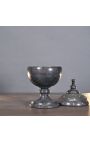 Empire style golden bees urn in black/grey marble