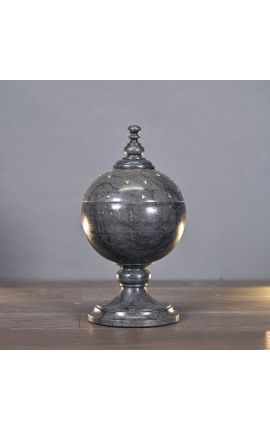 Empire style golden bees urn in black/grey marble