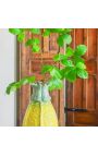 Yellow pepper vase in enamelled porcelain