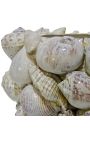 Caracoles de mar jarrón en porcelana esmaltada