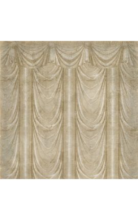 Panoramabehang "Drape beige" - 350 cm x 200 cm