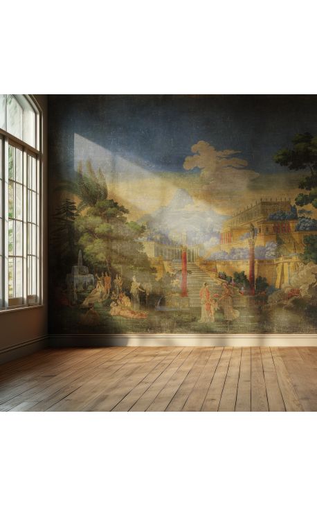 Carta da parati panoramica "Affresco greco" - 240 cm x 490 cm