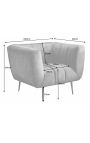 LETO chair in dark grey velvet with black legs