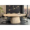 Oval dining table PARMA 220 cm solid mango tree bleached