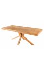 Large dining table in Massif pine 160 cm and base in X