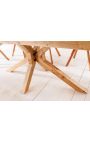 Grande table de repas en Pin Massif 160 cm et piètement en X