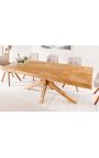 Large dining table in Massif pine 160 cm and base in X