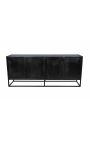 CUBA 4-door Mango wood sideboard with recycled Teck facade