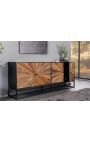 CUBA 4 porte Credenza in legno Mango con facciata Teck riciclata