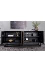 CUBA 4-door Mango wood sideboard with recycled Teck facade