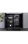 Highboard CUBA amb 2 portes en fusta de Mango amb front de teca reciclat