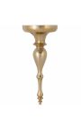 Modern Baroque wall console 60 cm of golden aluminium