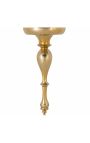 Modern Baroque wall console 80 cm of golden aluminium