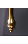 Modern Baroque wall console 80 cm of golden aluminium