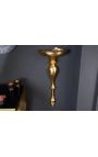 Modern Baroque wall console 80 cm of golden aluminium