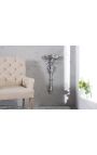 Modern Baroque wall console 60 cm of silver aluminium