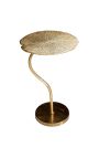 Side table "Waterlily leaf" aluminium golden color