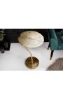 Side table "Waterlily leaf" aluminium golden color