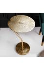 Side table "Waterlily leaf" aluminium golden color