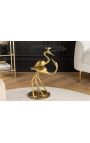 Side table "CRANE" of gold aluminium