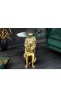 Side table "LION" of gold aluminium