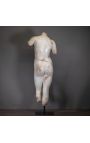 Grande scultura busto accademico "Grande Venus" metallo nero stand