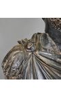 Gran escultura bust d'un emperador romà patina bronze