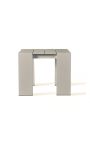 Table d'appoint "Nai Harn" de couleur taupe en aluminium