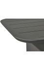 Mesa de comedor rectangular "Aruba" aluminio gris - 205 cm