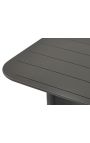 Mesa de comedor rectangular "Aruba" aluminio gris - 205 cm