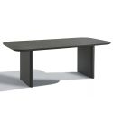 Mesa de comedor rectangular "Aruba" aluminio gris - 205 cm