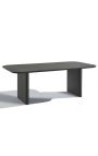 Mesa de comedor rectangular "Aruba" aluminio gris - 205 cm