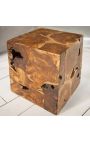 Solid Teck Wood sidebord - 40 cm