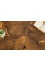 Solid Teck wooden coffee table - 90 cm