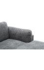 Ecksofa 295 cm BROOKE texturierte Samtgrau