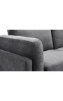 Corner sofa 295 cm BROOKE grey velvet