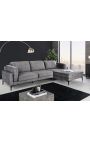 Corner sofa 295 cm BROOKE grey velvet