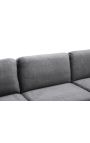 Corner sofa 295 cm BROOKE grey velvet