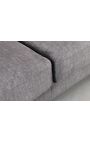 Corner sofa 295 cm BROOKE grey velvet