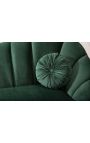 ARIT 3 seater sofa in green velvet with golden legs