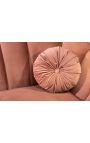 ARIT 3 seater sofa in dusky pink velvet with golden legs