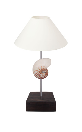 Lamp merekarbiga (Natural Nautilus) mahagonist alusel 