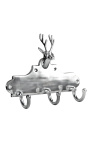 Hoofdstuk Hoofdstuk Aluminium "Deer hoofd" met 3 hooks