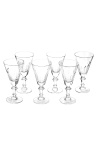 Set 6 pahare de vin cristal transparent