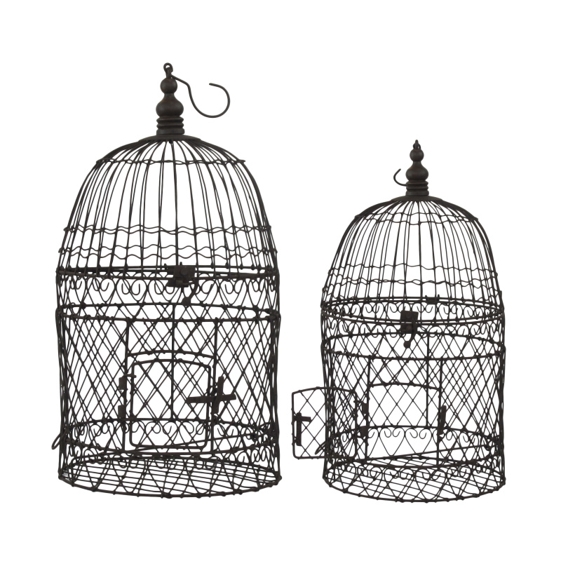 Antique Crown Bird Cage With Stand -  Denmark