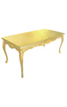 Dining table wooden baroque gold leaf